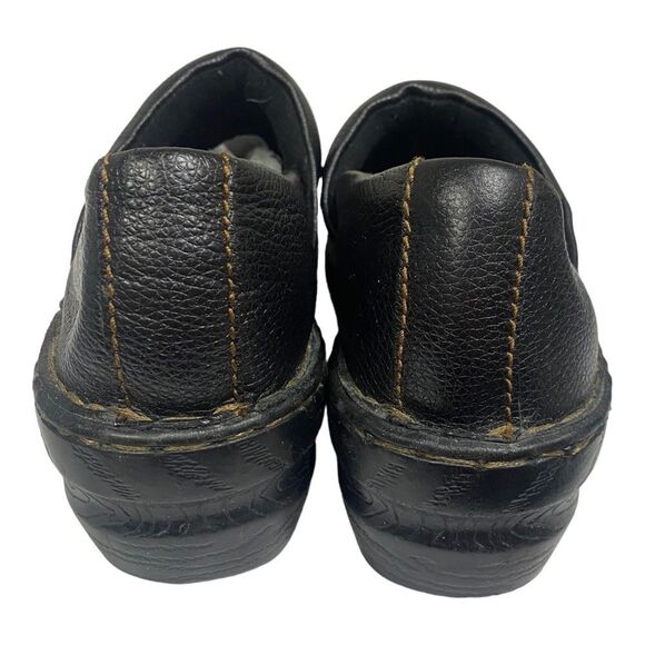 G.H. BASS & Co. Sheela Women's Black Leather Slip-on Clogs 7.5 - Picture 5 of 7